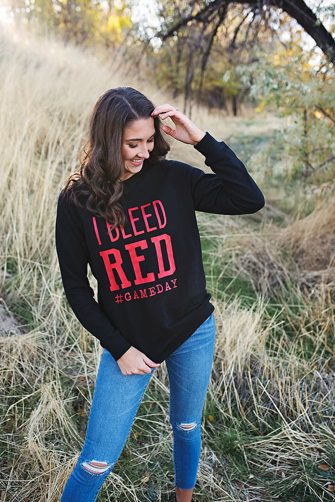 I Bleed Red Sweatershirt - Copper Sky Boutique