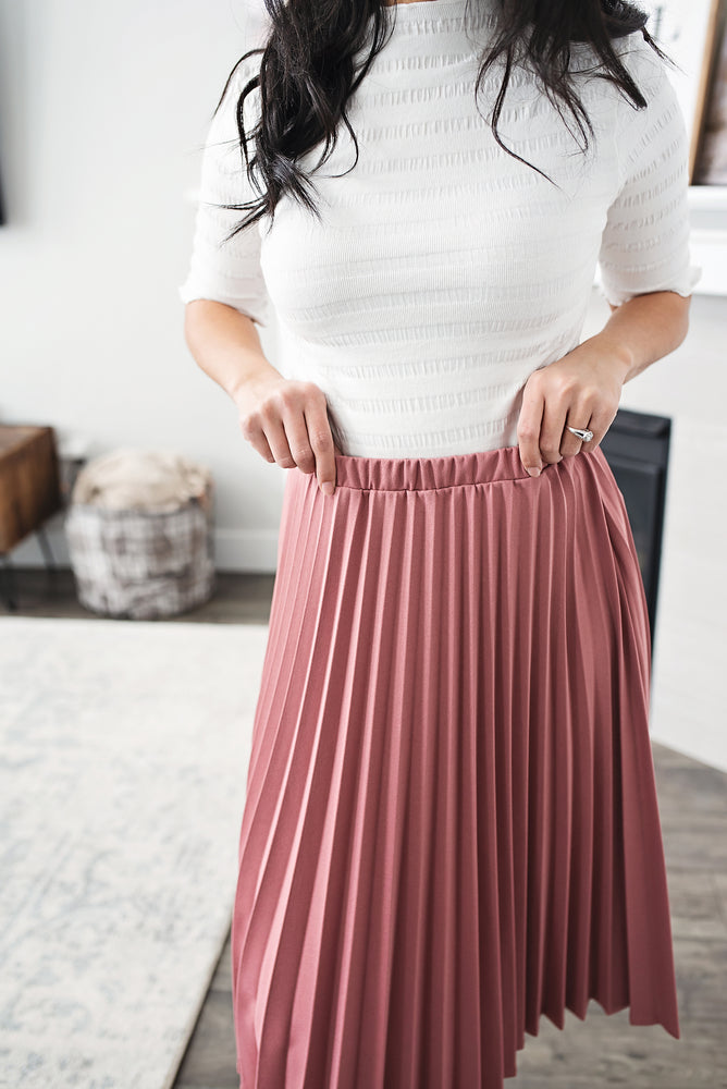 Nyla Pleated Skirt - Copper Sky Boutique