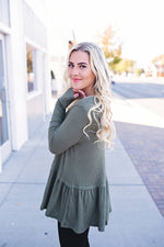 Bethany Waffle Knit Top - Copper Sky Boutique