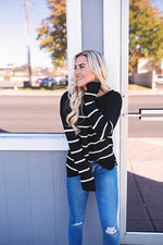 Shelby Striped Sweater - Copper Sky Boutique