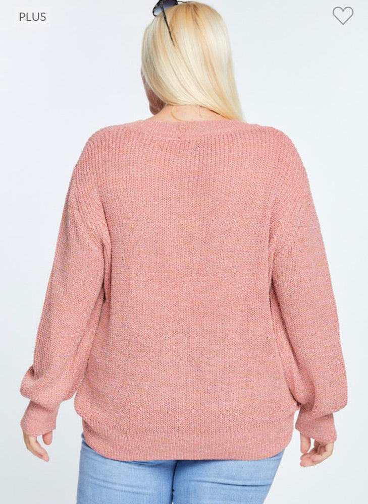 Sasha Mauve Plus Sweater